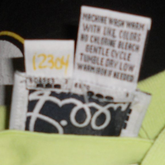 HP🎉Lilly Pulitzer Polo Shirt Small Petite Lime Green Palm Tree logo EUC - Picture 4 of 7